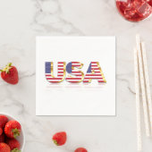 USA Flag Napkins Servet (Insitu)