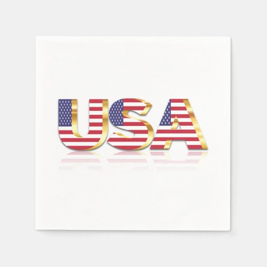 USA Flag Napkins Servet (Voorkant)