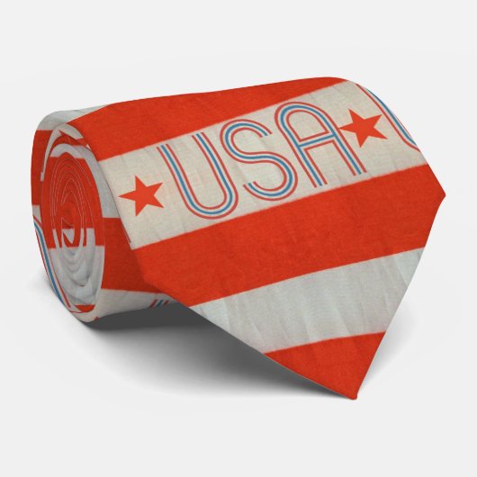 USA Flag Necktie Stropdas (Opgerold)