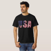 USA FLAG Patriottisch 4 juli T-shirt (Voorkant volledig)