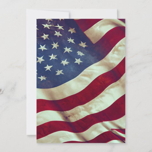 USA Flag Patriottisch Twee Wordt Een Bijbel Bruilo Kaart (Achterkant)