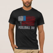 USA Flag Pickleball Dad T-shirt (Voorkant)