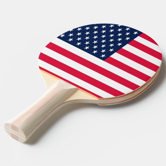 USA Flag Ping Pong Paddle Tafeltennisbatje (Voorkant Gekanteld)
