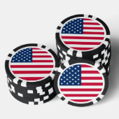 USA Flag Poker Chips (Opstapeling)