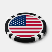 USA Flag Poker Chips (Enkel)
