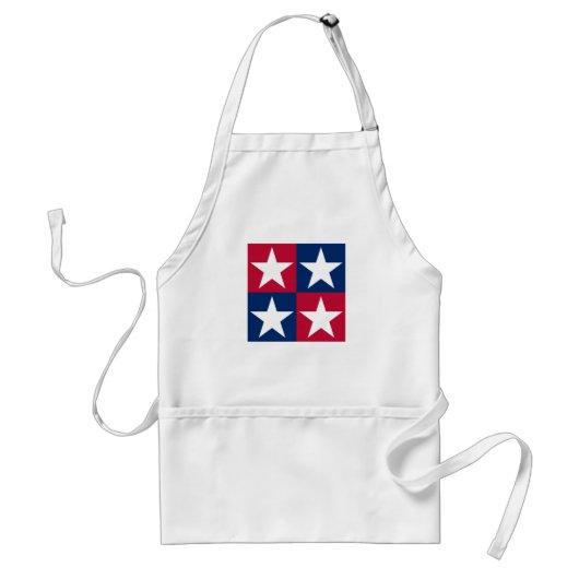 USA Flag Pop Art Stars Standaard Schort (Voorkant)