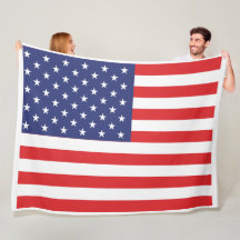USA Flag Print Patriottische Fleece Deken