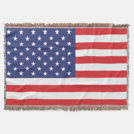 USA Flag Print Patriottische Gooi Deken