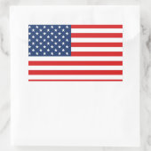 USA FLAG RECHTHOEKIGE STICKER (Tas)