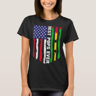 USA Flag & Sao Tomé en Principe Vlag Beste Poppen T-shirt