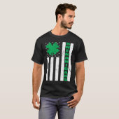 USA Flag Shenanigans Saint Patricks Day Shamrock T-shirt (Voorkant volledig)