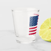 USA Flag Shot Glas Gift (Links)