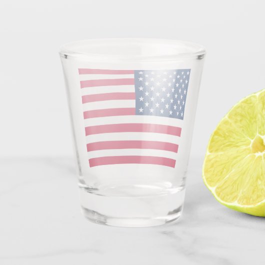 USA Flag Shot Glas - Patriottisch (Achterkant)