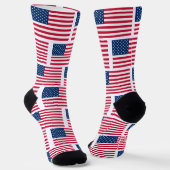 USA Flag Sokken Patriottisch (Gebogen)