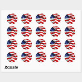 USA Flag sticker en envelop Seal (Vel)