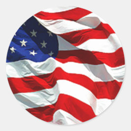USA Flag sticker en envelop Seal