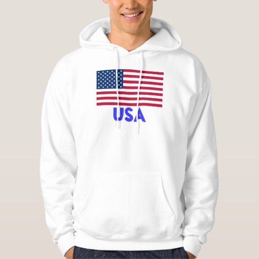 USA Flag Sweatshirt Hoodie (Voorkant)
