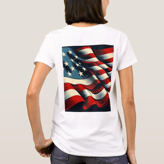 USA Flag T-shirt (Achterkant)