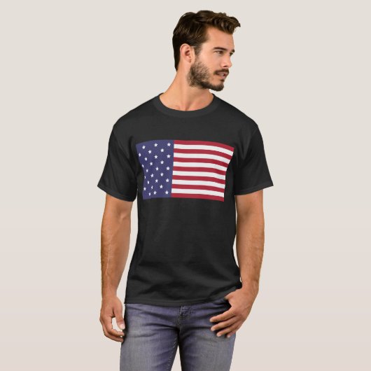 USA Flag T-shirt – Patriotic American Pride T-shir (Voorkant volledig)