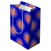 USA Flag-Teabag Folding S12b-GIFT BAG M Medium Cadeauzakje (Achterkant Gekanteld)