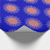 USA Flag Teabag Folding s12B-GIFT WRAPPING PAPER Cadeaupapier (Hoek)