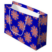 USA Flag-Teabag Folding S13b-GIFT BAG L Groot Cadeauzakje (Voorkant Gekanteld)