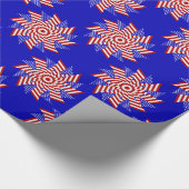 USA Flag Teabag Folding s13B-GIFT WRAPPING PAPER Cadeaupapier (Hoek)