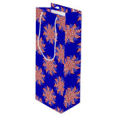 USA Flag-Teabag Folding S13b-WINE GIFT BAG Wijn Cadeautas (Voorkant Gekanteld)