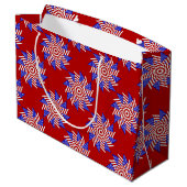 USA Flag-Teabag Folding S13r-GIFT BAG L Large Cadeautasje (Achterkant Gekanteld)