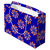 USA Flag-Teabag Folding S14b-GIFT BAG L Large Cadeautasje (Achterkant Gekanteld)