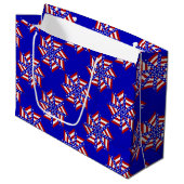 USA Flag-Teabag Folding S14b-GIFT BAG L Large Cadeautasje (Voorkant Gekanteld)