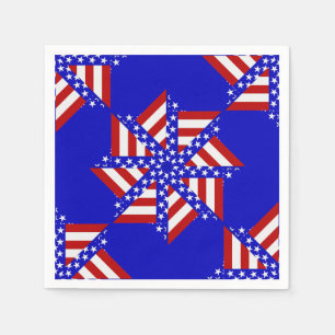 USA Flag Teabag Folding s14B-PAPER NAPKINS Servet