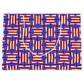 USA Flag-Teabag Folding S2-GIFT BAG L Large Cadeautasje (Voorkant)