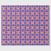 USA Flag Teabag Folding s2-GIFT WRAPPING PAPER Cadeaupapier (Vlak)