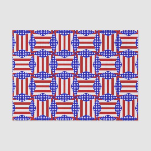 USA Flag-Teabag Folding S2-WEEFSUE WRAPPING PAPER Tissuepapier (Voorkant)