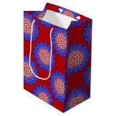 USA Flag-Teabag Folding S4-GIFT BAG m Medium Cadeauzakje (Voorkant Gekanteld)