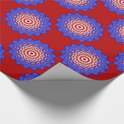 USA Flag Teabag Folding s4-GIFT WRAPPING PAPER Cadeaupapier (Hoek)