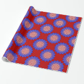 USA Flag Teabag Folding s4-GIFT WRAPPING PAPER Cadeaupapier (Uitgerold)