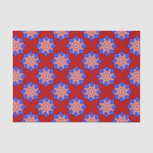 USA Flag-Teabag Folding s8r-TISSUE WRAPPING PAPER Tissuepapier (Voorkant)