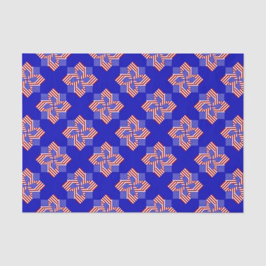 USA Flag-Teabag Folding s9b-TISSUE WRAPPING PAPER Tissuepapier (Voorkant)