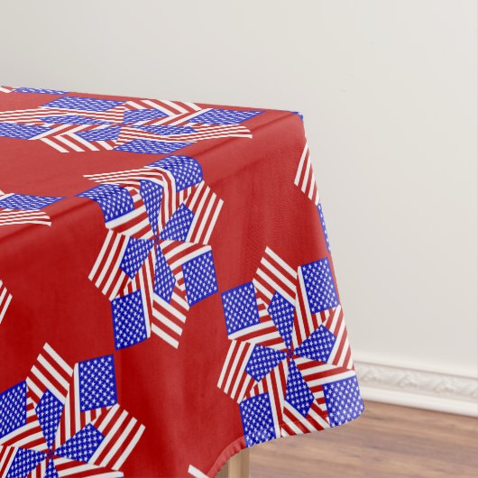 USA FLAG-TEABAG FOLDING S9R-52x70 TABLECLOTH Tafelkleed (Voorbeeld)