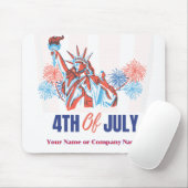 USA Flag Thema Custom 4 juli Zakelijk Muismat (Met muis)