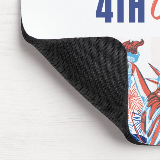 USA Flag Thema Custom 4 juli Zakelijk Muismat (Hoek)