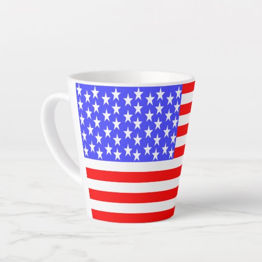 USA Flag Totally Printed Small Latte Mok (Linkerhoek)