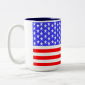 USA Flag Totally Printed Tweekleurige Koffiemok (Links)