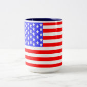USA Flag Totally Printed Tweekleurige Koffiemok (Center)