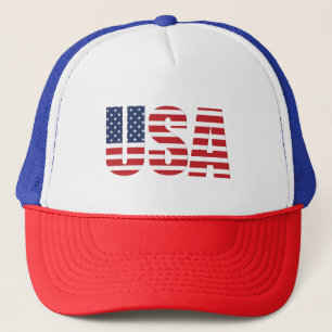 USA Flag Trucker Hat Trucker Pet