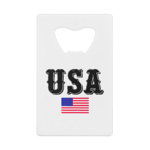 Usa Flag-Usa-Flag-America-American Flag Creditkaart Flessenopener