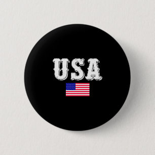 Usa Flag-Usa-Flag-America-American Flag Ronde Button 5,7 Cm