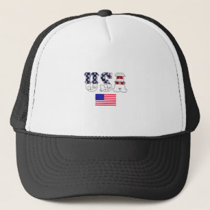 Usa Flag-Usa-Flag-America-American Flag Trucker Pet